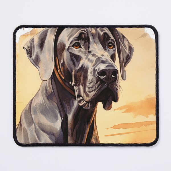 Item preview, Black Great Dane Illustration designed and sold by TheAnimalZ00.