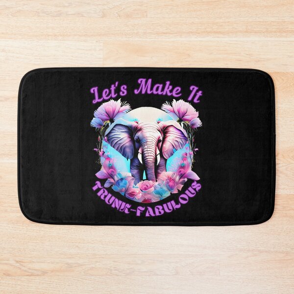 Item preview, Let's Make It Trunk-Fabulous. elephant portrait designed and sold by ElephantVibes.