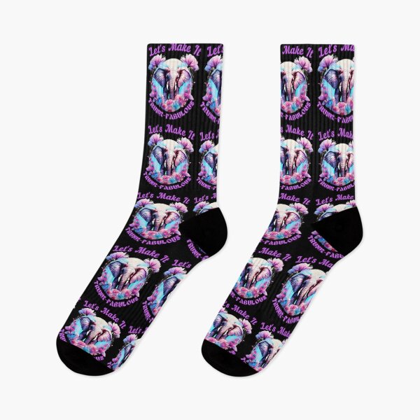 Item preview, Let's Make It Trunk-Fabulous. elephant portrait designed and sold by ElephantVibes.