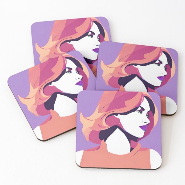 Item preview, lady with purple lips designed and sold by helxns.