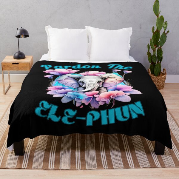 Item preview, Pardon The Ele-Phun. colorful elephant designed and sold by ElephantVibes.