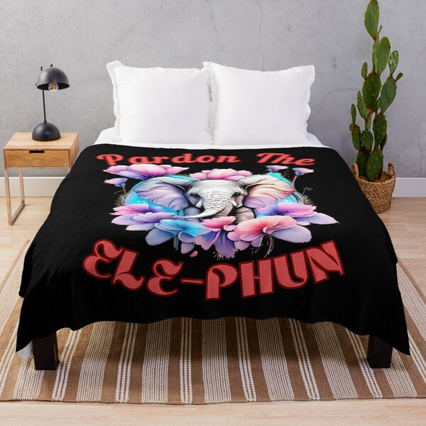 Item preview, Pardon The Ele-Phun. elephant head designed and sold by ElephantVibes.