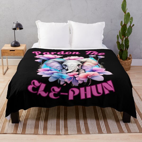Item preview, Pardon The Ele-Phun. elephant face designed and sold by ElephantVibes.