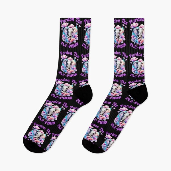 Item preview, Pardon The Ele-Phun. elephant portrait designed and sold by ElephantVibes.
