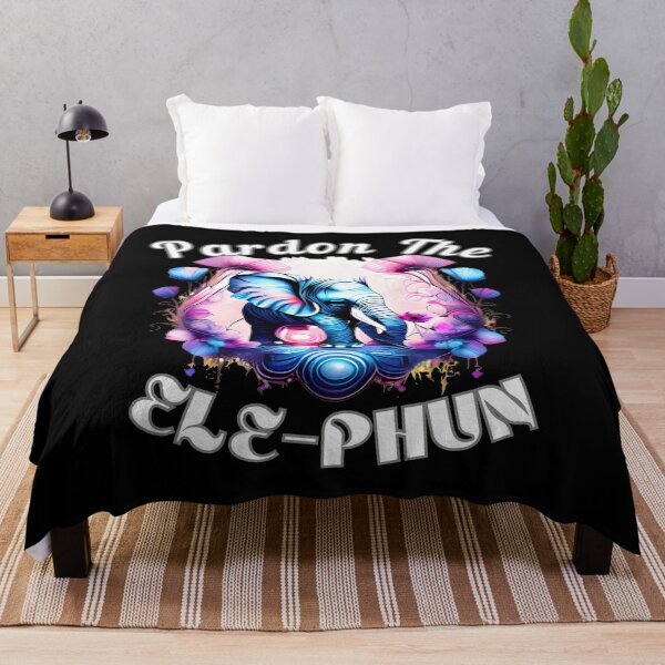 Item preview, Pardon The Ele-Phun. watercolor elephant designed and sold by ElephantVibes.