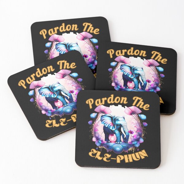 Item preview, Pardon The Ele-Phun. adorable elephant designed and sold by ElephantVibes.