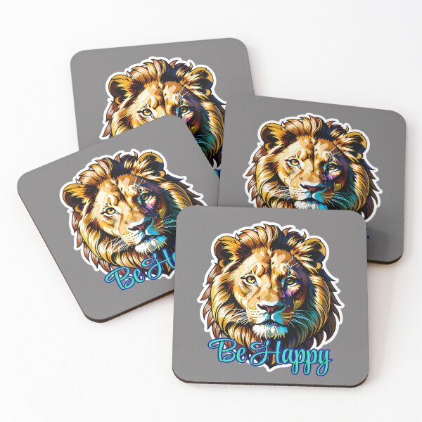 Item preview, A Majestic Lion - Be Happy Quote designed and sold by TheArtOfPat.