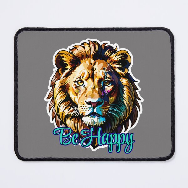 Item preview, A Majestic Lion - Be Happy Quote designed and sold by TheArtOfPat.
