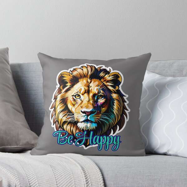 Item preview, A Majestic Lion - Be Happy Quote designed and sold by TheArtOfPat.