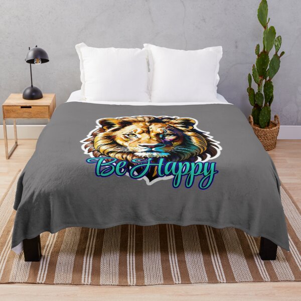 Item preview, A Majestic Lion - Be Happy Quote designed and sold by TheArtOfPat.