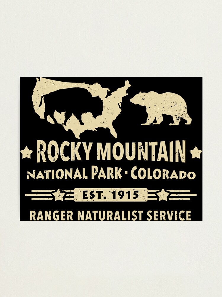 "Rocky Mountain National Park Mountain Bison Grizzly Bear" Photographic Print for Sale by Helen
