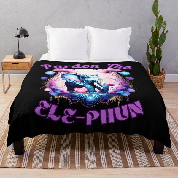 Item preview, Pardon The Ele-Phun elephant quote designed and sold by ElephantVibes.