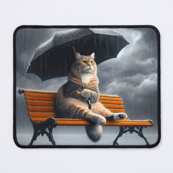 Item preview, Cat In The Rain Under Umbrella designed and sold by OCNau.