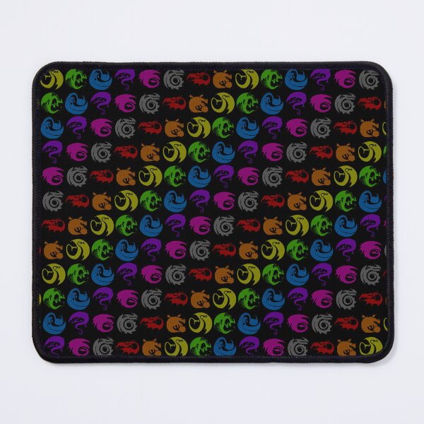 Item preview, Colorful Rainbow Emblem Signets on Black designed and sold by IncoherentFab.