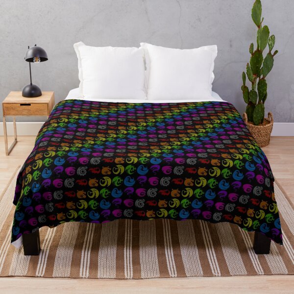 Item preview, Colorful Rainbow Emblem Signets on Black designed and sold by IncoherentFab.