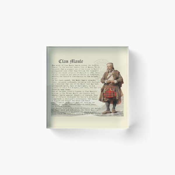 Item preview, Maule Scottish Clan History  designed and sold by BagTown Clans.