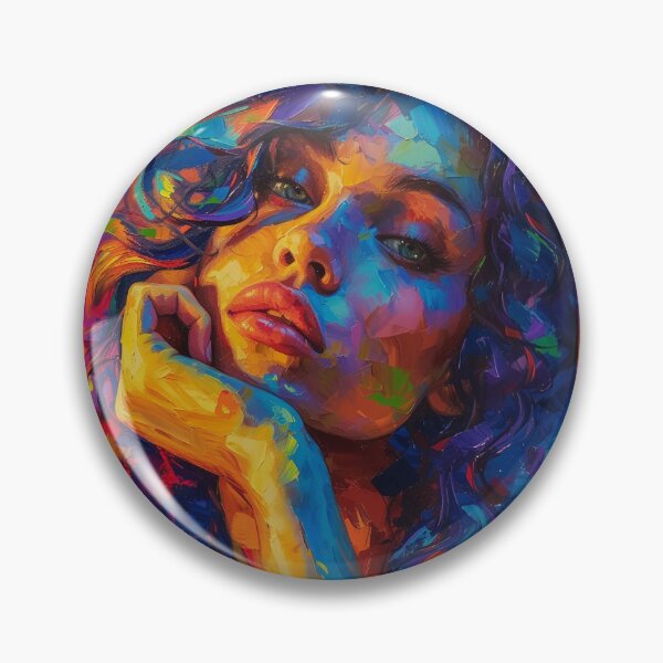 Item preview, Colored Woman Portrait designed and sold by Obsidian Ink by Wilshire.