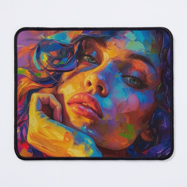 Item preview, Colored Woman Portrait designed and sold by Obsidian Ink by Wilshire.