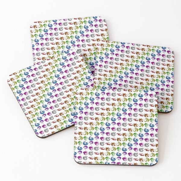 Item preview, Colorful Rainbow Emblem Signets on White designed and sold by IncoherentFab.