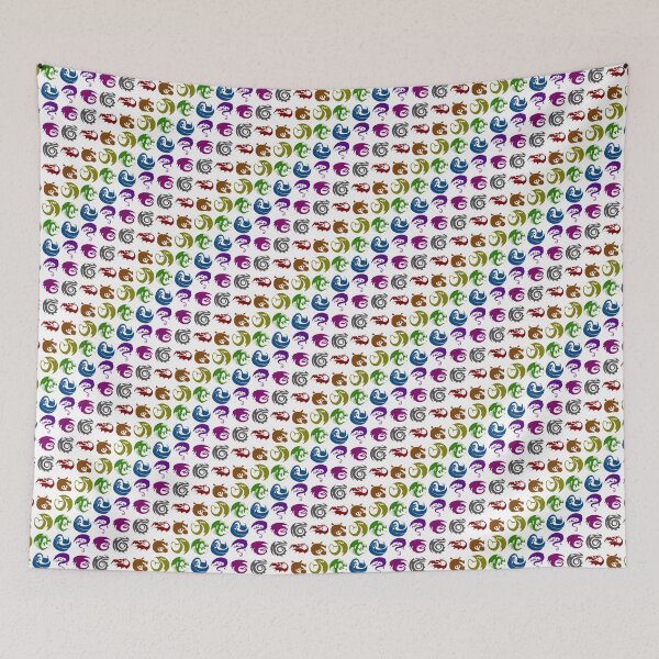 Item preview, Colorful Rainbow Emblem Signets on White designed and sold by IncoherentFab.