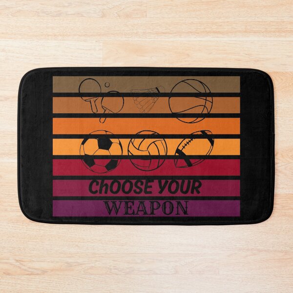 Item preview, Choose Your Weapon Sports Lovers - retro Style designed and sold by Wiss2Arts.