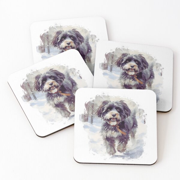 Item preview, Winter Snowy Havanese Dog designed and sold by TheAnimalZ00.