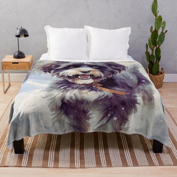 Item preview, Winter Snowy Havanese Dog designed and sold by TheAnimalZ00.