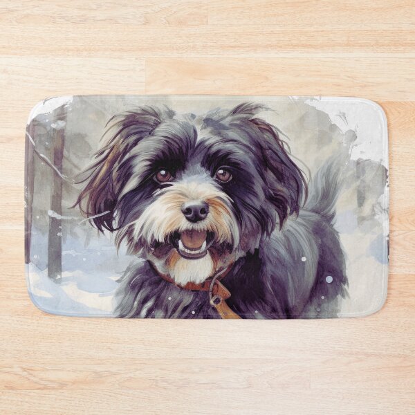 Item preview, Winter Snowy Havanese Dog designed and sold by TheAnimalZ00.