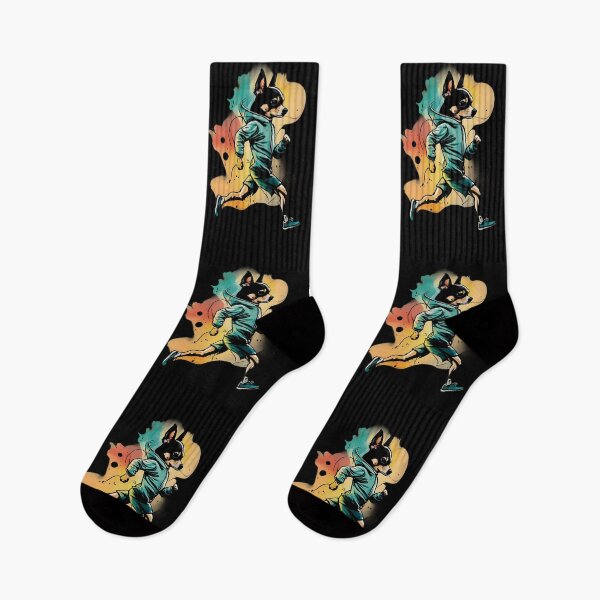 Item preview, chihuahua dog jogging designed and sold by Furrifico.