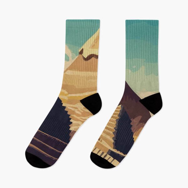 Item preview, Pyramids of Giza Egyptian Landscape Travel Art designed and sold by TheJoeyStudio.