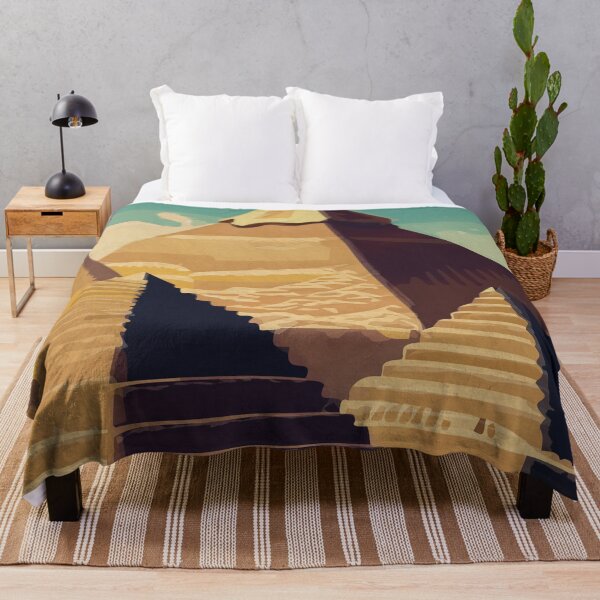 Item preview, Pyramids of Giza Egyptian Landscape Travel Art designed and sold by TheJoeyStudio.