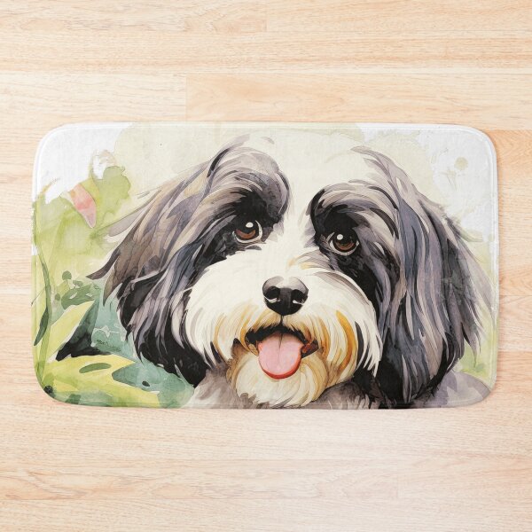 Item preview, Cute Havanese Floral Illustration designed and sold by TheAnimalZ00.