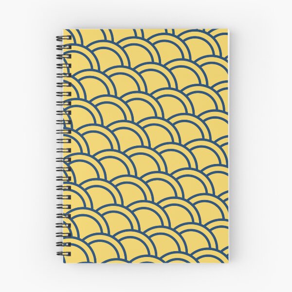 Item preview, Yellow Canvas Blue Double Arch Scales Boundless Decor designed and sold by Alchemy-A-La-G.