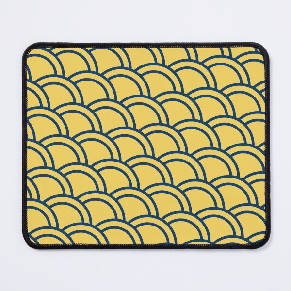 Item preview, Yellow Canvas Blue Double Arch Scales Boundless Decor designed and sold by Alchemy-A-La-G.
