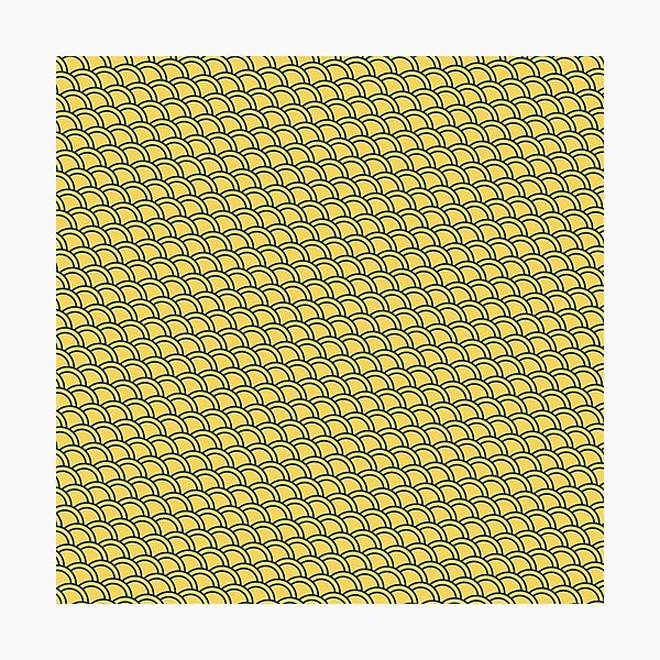 Item preview, Yellow Canvas Blue Double Arch Scales Boundless Decor designed and sold by Alchemy-A-La-G.