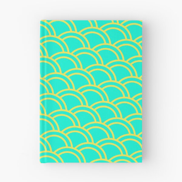 Item preview, Teal Canvas Yellow Double Arch Scales Boundless Decor designed and sold by Alchemy-A-La-G.