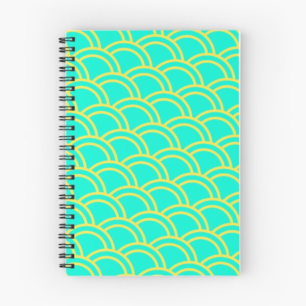Item preview, Teal Canvas Yellow Double Arch Scales Boundless Decor designed and sold by Alchemy-A-La-G.