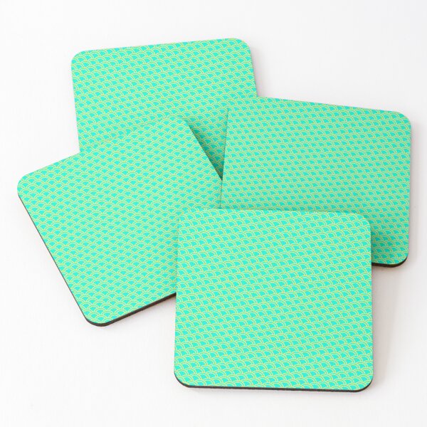 Item preview, Teal Canvas Yellow Double Arch Scales Boundless Decor designed and sold by Alchemy-A-La-G.