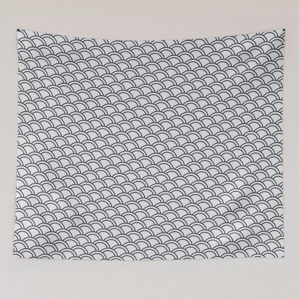 Item preview, Grey Canvas Black Double Arch Scales Boundless Decor designed and sold by Alchemy-A-La-G.