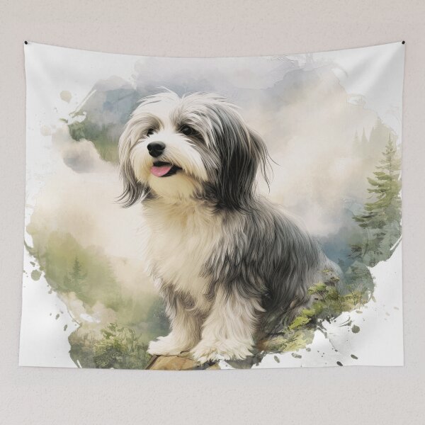 Item preview, Cute Havanese Dog Illustration designed and sold by TheAnimalZ00.