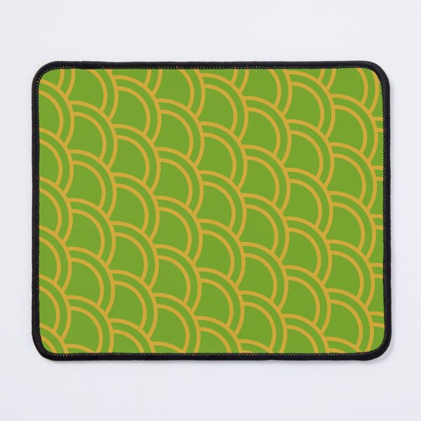 Item preview, Green Canvas Mustard Double Arch Scales Boundless Decor designed and sold by Alchemy-A-La-G.