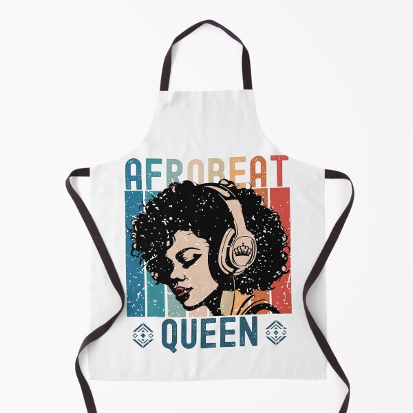 Item preview, Distressed Afrobeat Queen | Retro Colorful Woman with Headphones designed and sold by PearlMoonGrapes.