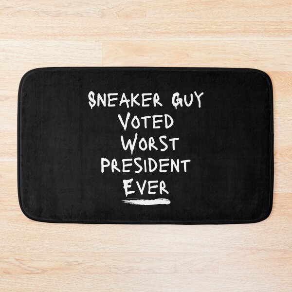 Item preview, Sneaker Guy Worst President Vote Blue Democratic Political Design designed and sold by EarthArtDesigns.