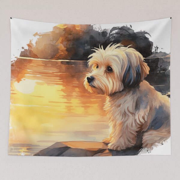 Item preview, Havanese Dog By The Water designed and sold by TheAnimalZ00.