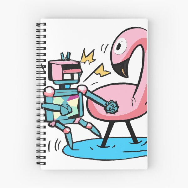 Item preview, Robot vs. Flamingo designed and sold by punchyflamingo.