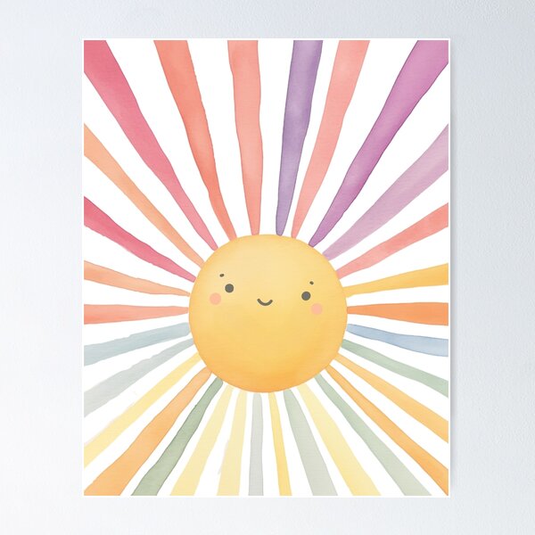Item preview, Rainbow Sun Print  designed and sold by Monsweetpea.