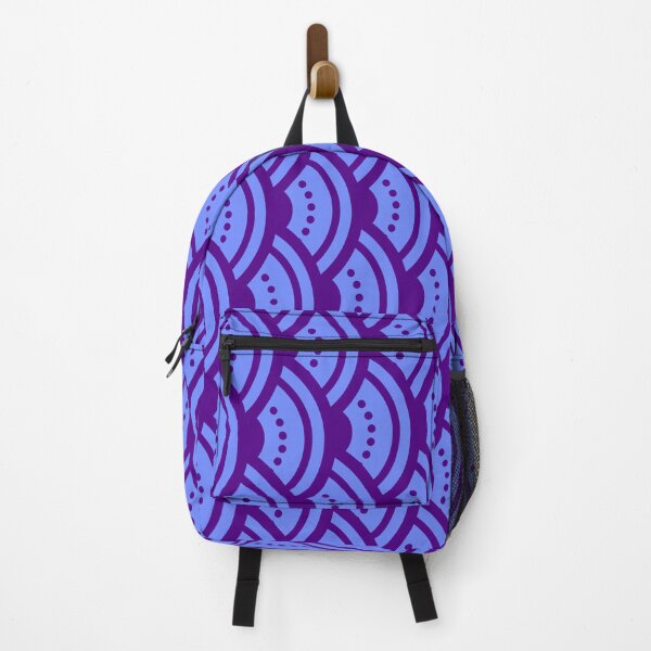 Item preview, Purple Canvas Blue Dotted Arch Scales Boundless Decor designed and sold by Alchemy-A-La-G.