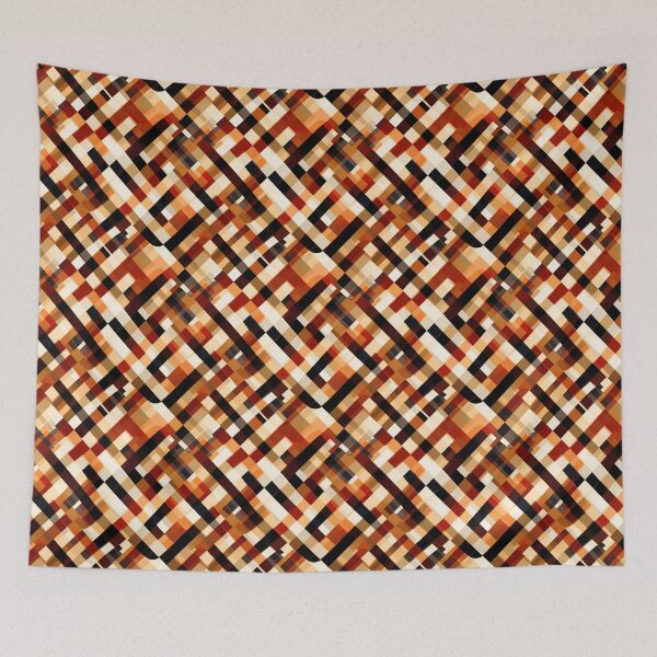 Item preview, Modern Warped Checkered Pattern designed and sold by Varadar.