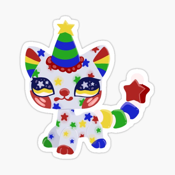 Item preview, star polka lps clown cat designed and sold by oxxxenfree.
