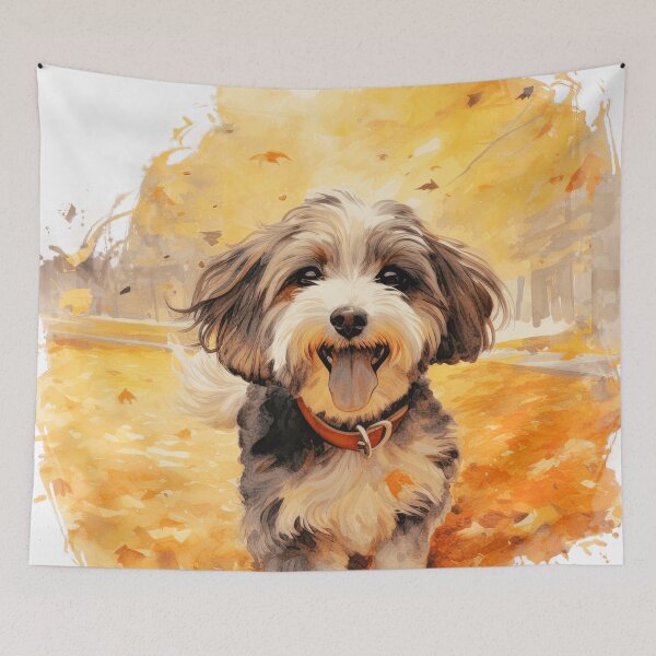 Item preview, Cute Fall Havanese Dog designed and sold by TheAnimalZ00.